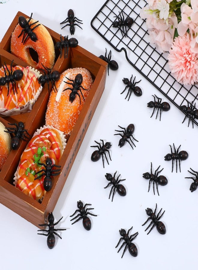 HaiFafafaing 30 Pcs Plastic Ants, Black Fake Ants for Party Decorations, Halloween Prank Toys, Practical Jokes, Cake Decorations - Image 4